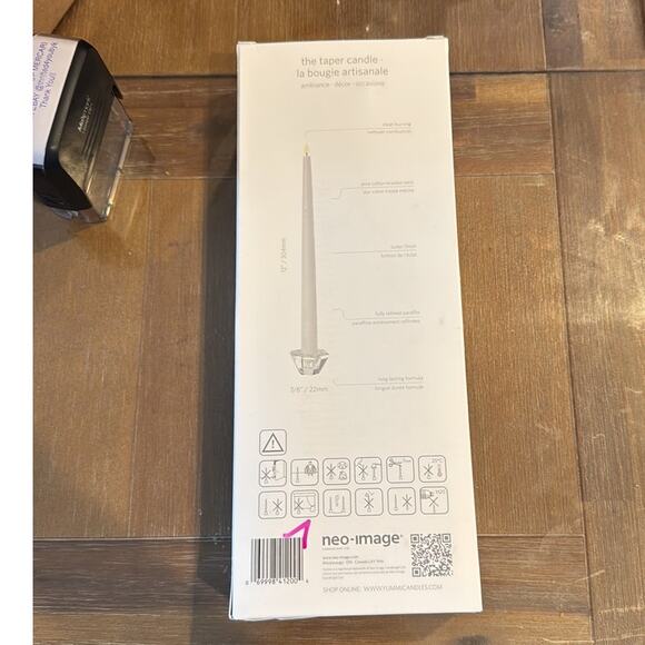 NEW YUMMI Taper  Candles 12” Set 12 Unscented Clean 11Hour Burn Handcrafted - Picture 3 of 4